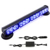 BooYu 14.8" Blue Battery Powered Police Firefighter Emergency Strobe Lights