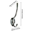 QUOZUO Pack of 15 Double Wall Hooks Wall Coat Hooks