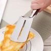 Stainless Steel Grill Tongs Spatula,Double-Sided Multipurpose Cooking Tool for BBQ,