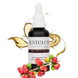 JustGlow Pure Coffee Oil 50ml Hydrating Face Serum for Women – Natural Face Moisturiser, Collagen Booster, and Glow Serum All-in-One Skincare Set for Dry and Oily Skin