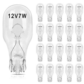 JIOTAR 20 Pcs-7W 12V Landscape Light Bulbs, T5 Low Voltage Replacement Deck Lights, Wedge Base, Cabinet & Automotive