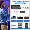 2 Pcs Micrófono de Karaoke Inalámbrico, Micrófonos Dinámicos Recargables, Bocina