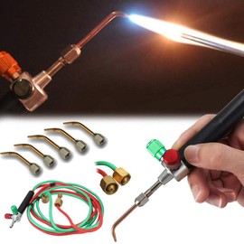 Mini Torch Soldering Jewelry Welding Micro Soldering Brazing Cutting Tools Kit & 5 Tips