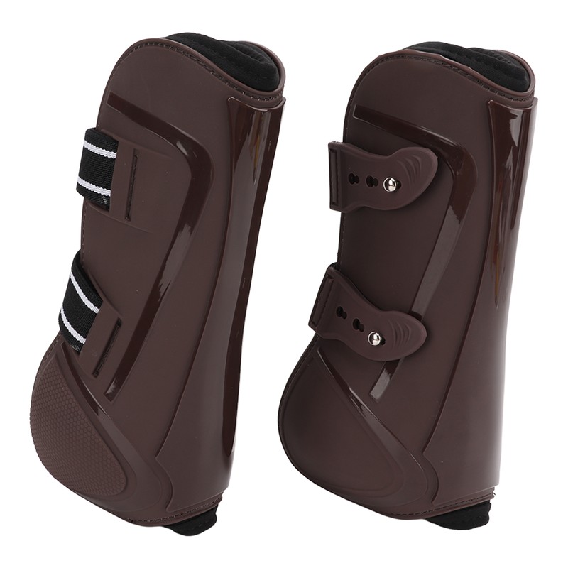 Horse Leg Guard PU Shell Elastic Breathable Protective Horse Boots