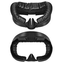 TRANSNOVO PU Face Cushion Pad Compatible with Meta Quest 3, fitness-focused facial interface foam replacement, features Air-circulation design for enhanced comfort