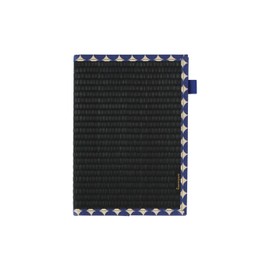 Amtsumug C02-25-00105 Notebook Cover, A5 Tatami Mat, Black, Dots, Navy