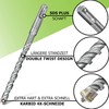 Pinava® SDS Plus Drill Bit Set [Double Twist] - 7-Piece