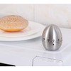 ZAAWUUT Egg Kitchen Timer Stainless Steel Mechanical Rotating 60 Minute