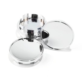 4Pcs 66mm(2.6in) Wheel Center Caps Wheel Rims Replacement 3B7-601-171-XRW Chrome Hub Caps, Passat Golf Beetle Jetta Touareg GTI CC Rim Caps