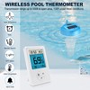 Pool Thermometer Floating Easy Read, Digital Wireless IPX8 Waterproof Thermometer