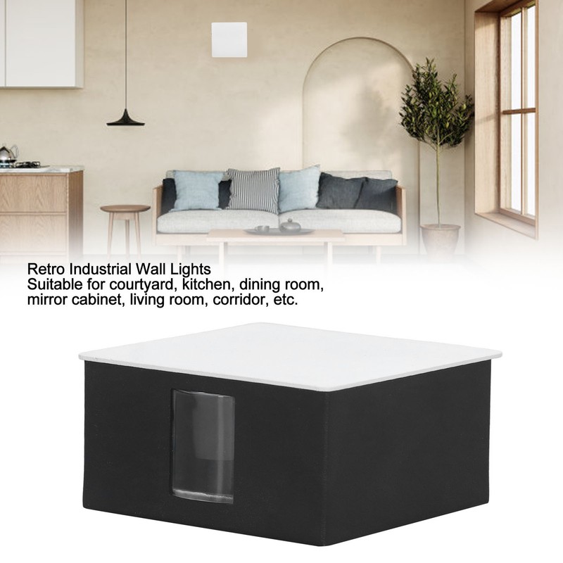 Beam Wall Light Quadrate Design Retro Warm Light 3W Unilateral