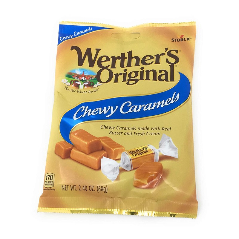 Werthers Bundle (4 Items) Variety Pack (Original Hard Candies/Chewy Caramels/Creamy