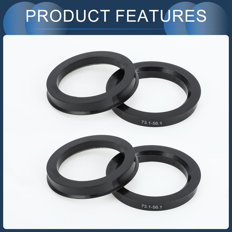 INFINAUTO Hub Centric Rings,56.1mm ID 73.1mm OD Car Wheel Hubrings