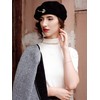 6 Pieces Wool Beret Hat Solid Color French Beanie Hat