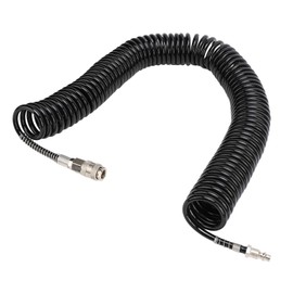 Acouto Recoil Air Hose, 12m Antitangling Hose, Air Compressor Accessory, with Bend Restrictor, for Air Duster, Air Pump