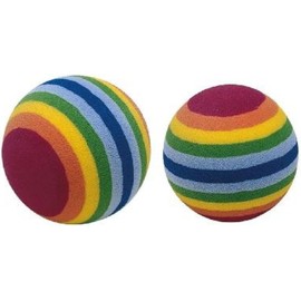Adapt Avenue Cat Balls with Rainbow Design, Interactive Pet Toys