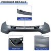 Peforway Front Upper Bumper Cover w/o Park Assist Holes Compatible