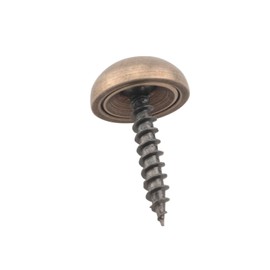 ZCZQC 8PCS Screw Cap Decorative Cap 15mm with Self Tapping Screws Bronze Retro Mirror Nail Covering Screws for Glass Mirror Furniture Bathroom Panel Mirror Fixing Screws