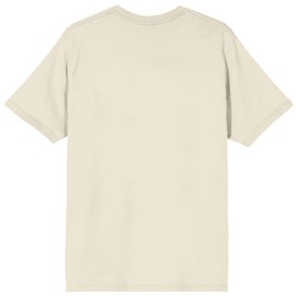 A Nightmare On Elm Street Freddy Smoking Men's Natural Crew Neck Short Sleeve Tee-XL