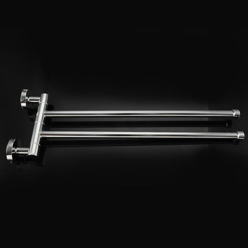 Bathroom Wall Mounted Towel Rack Swing Out Rotating Towel Hanger
