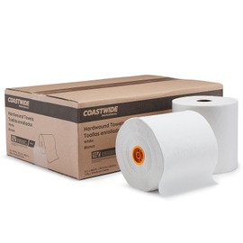 Coastwide Professional J-Series Hardwound Paper Towels, 1-ply, 800 ft./Roll, 6 Rolls/Carton (CWJHT-WHT)