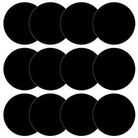 FANOST 12 Pieces Dry Erase Circles Large, 11.8 inch(30 cm) Black Dry Erase Table Spots for School Classroom Home Office Decoration, Removable Vinyl Dots Sticker Wall Decal White Board Marker