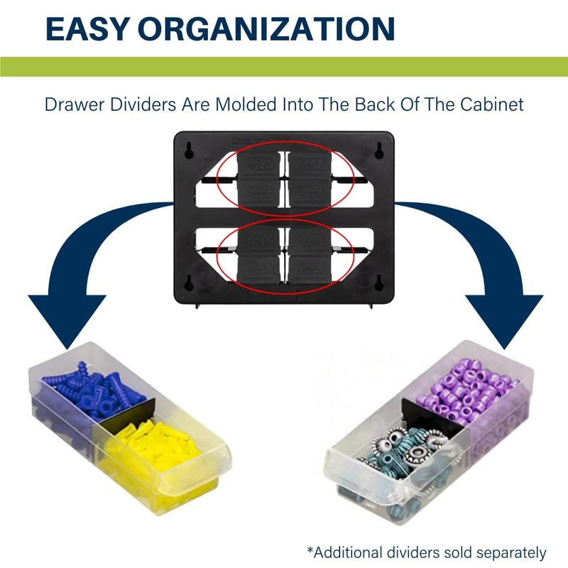 Akro-Mils 16-Drawer Plastic Drawer Storage Cabinet for Garage Organization, Beads,