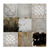 Stupell Industries Antique Ceiling Tile Collage Vintage Glam Abstract Patterns,