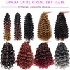 8 Packs GoGo Curl Crochet Hair 18 Inch Curly Crochet