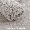 smiry Microfiber Bath Mat 40 x 60 cm, Non-Slip Super