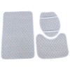 3PCS Witch Pattern Polyester Toilet Mat Carpet Non slip Bath