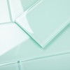 Lovdeco Light Green Glass Subway Tile, Glass for Bathroom Kitchen