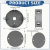 Juexica 4 Set 4'' Round Electrical Box with 4.3'' Blank