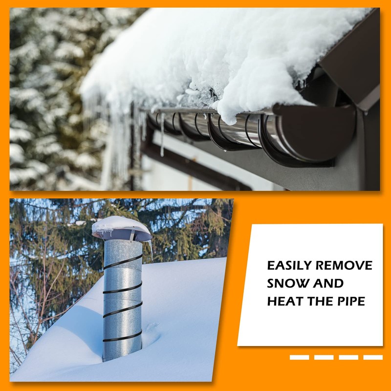 Kingdder 36 Ft (6FT~48FT) Heat Tape for Water Pipes Thermostat