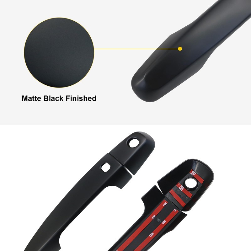 JHCHAN Door-Handle-Covers for Mitsubishi-L200-Accessories 2015-2025 Exterior Car Door Handle Protector