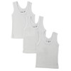 Bambini White Tank Top 3 Pack - Medium - White