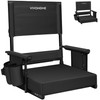 VIVOHOME Height Adjustable High Back Stadium Seat with Back Support