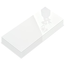 10-Sheet Subway Peel and Stick Backsplash, 12" x 24" Glossy White Acrylic Self Adhesive Waterproof Wall Tile, Stick on Tiles for Kitchen Bathroom Shower