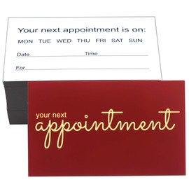 RXBC2011 Appointment Reminder Cards Pack of 100 Wine Red