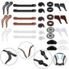 AZFVBQL 34PCS Eyeglasses Retainers Silicone Glasses Temple Holders Anti-slip Protectors
