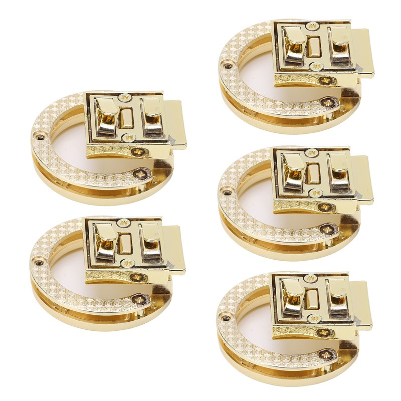 5Pcs Purse Clasp Alloy Material High Hardness Long Service Life