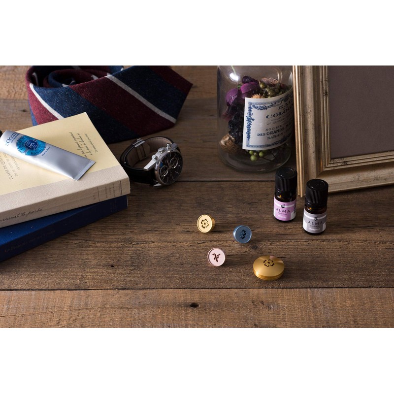 ALMA Aroma Pins Motif Leaf Blue