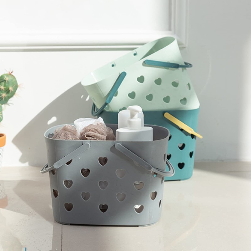 Peohud 4 Pack Portable Shower Caddy Basket, Plastic Storage Basket