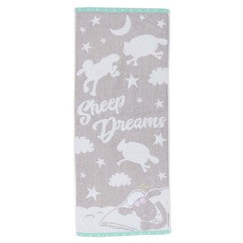Shaun the Sheep [Face Towel] Long Towel Kumonoue BLUE [GY]