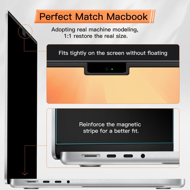 Magnetic Privacy Screen for MacBook Pro 13 Inch(2016-2022, M1, M2),
