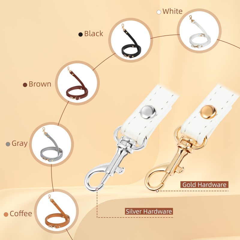 RAYNAG Leather Crossbody Strap Replacement, Adjustable Purse Strap, Handbag Shoulder