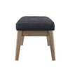 24KF Upholstered Tufted Bench with Solid Wood Leg,Ottoman with Padded