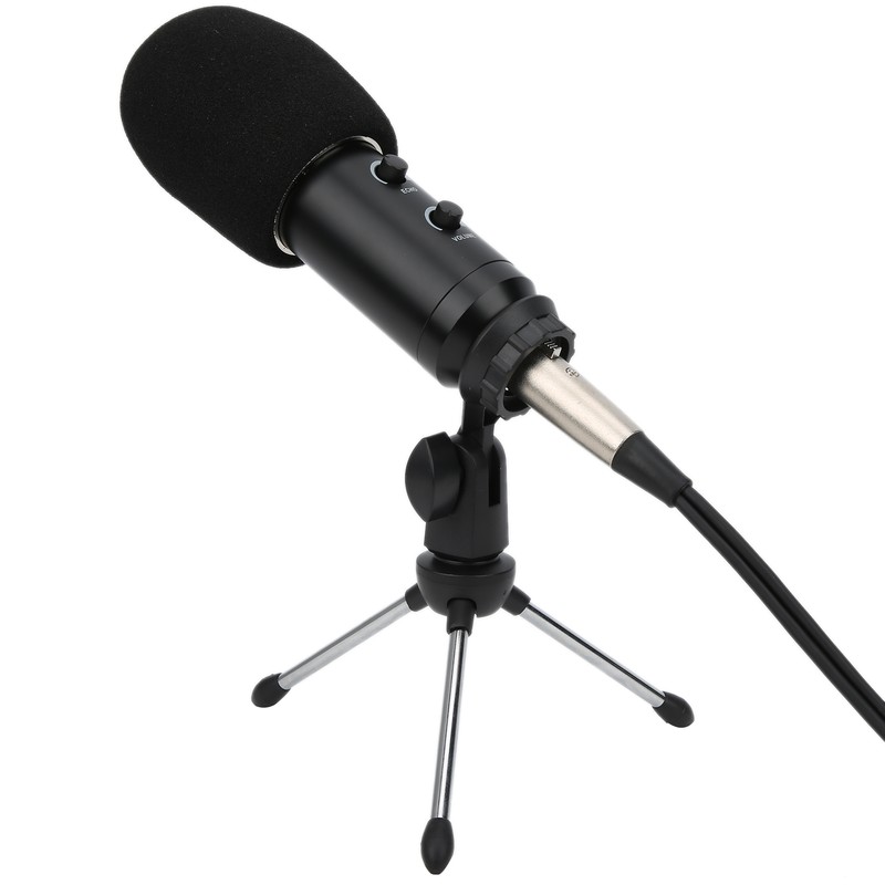 K8 Microphone 3‑Pin Interface Condenser with ECHOVOL Control USB 3.5mm