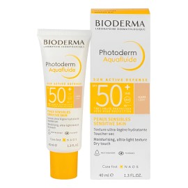 Protector solar Bioderma Photoderm FPS 50 MAX Aquafluide Tono Claro en crema de 40 mL