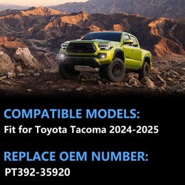 Rear Bed Step Tailgate Bedstep Compatible with Toyota Tacoma 2024 2025, Folding Truck Bed Step Retractable Bumper Tailgate Step Replace PT392-35920 PT39235920